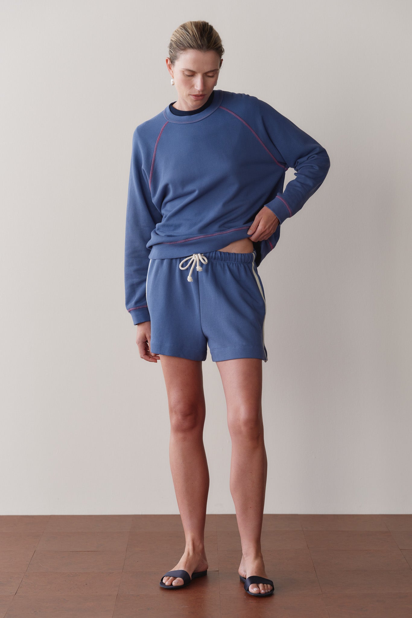 The Stripe Eco-Terry Short
