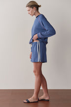 The Stripe Eco-Terry Short