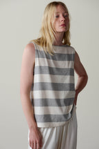 The Jersey Stripe Boatneck Tank