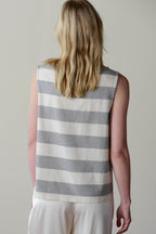 The Jersey Stripe Boatneck Tank