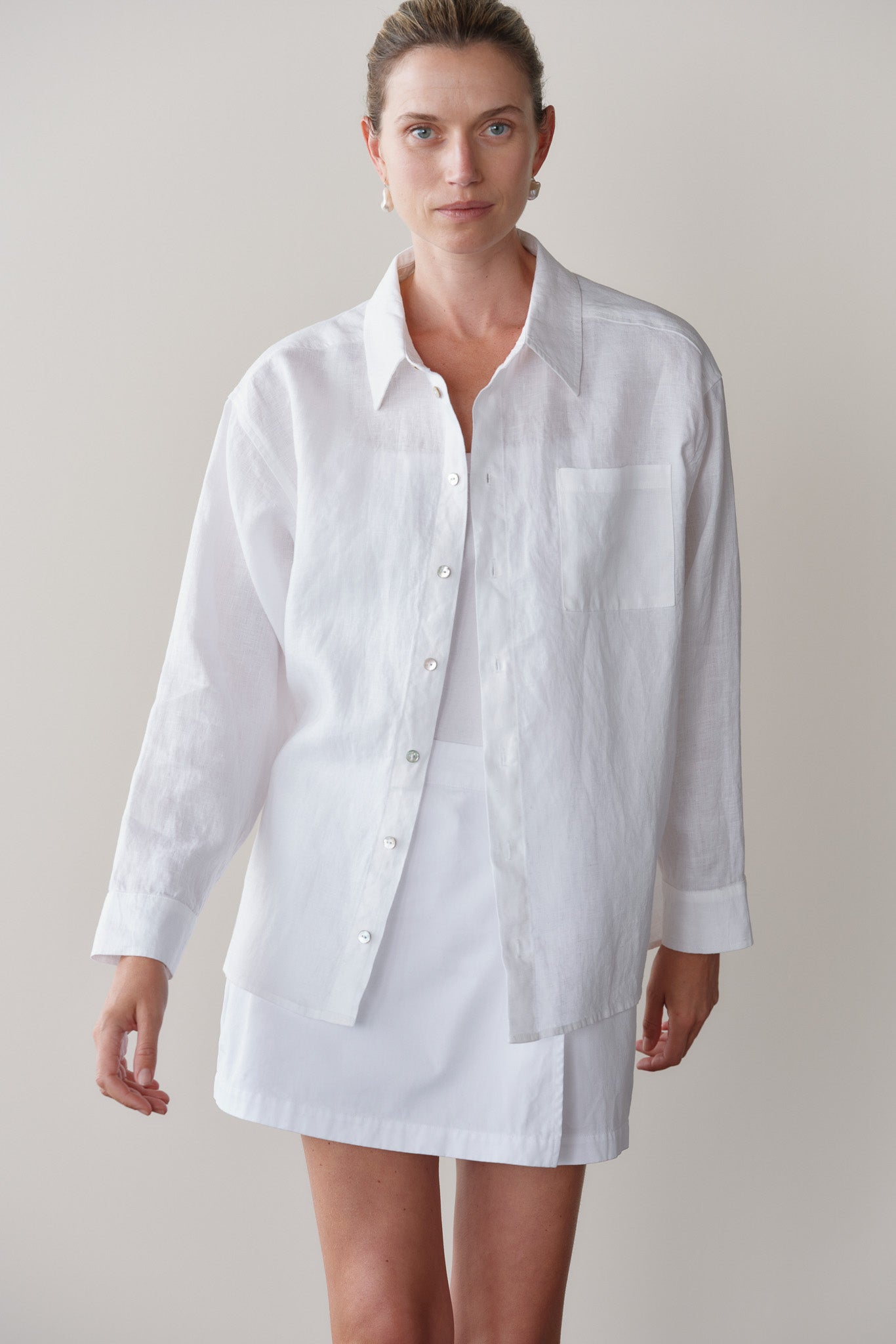 DONNI The Linen Relaxed Shirt