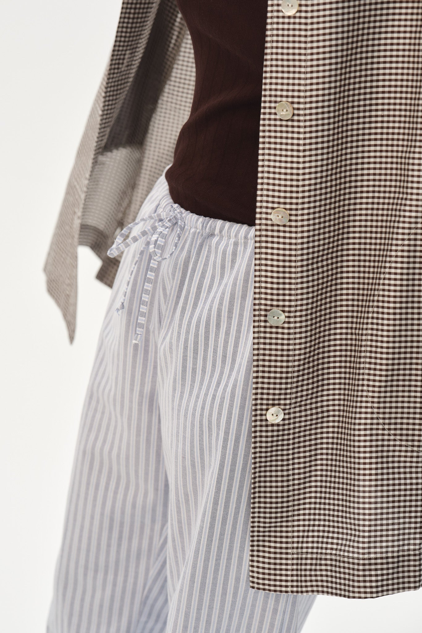 The Oxford Stripe Drawstring Pant