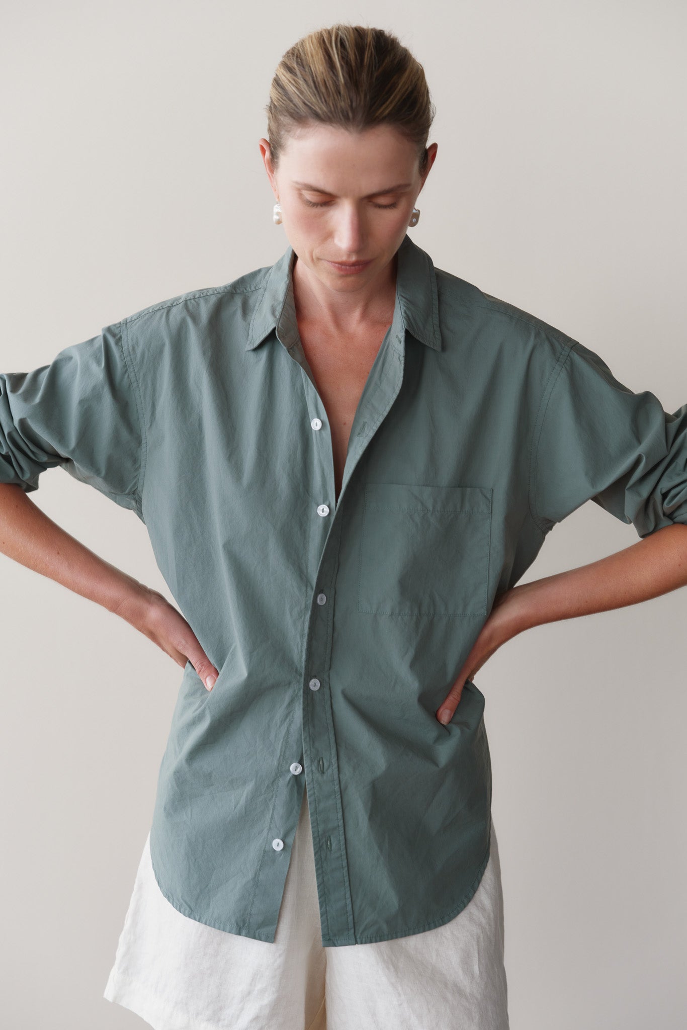 dress boutiques in green bay wi Kaia Button Down Blouse main image 0
