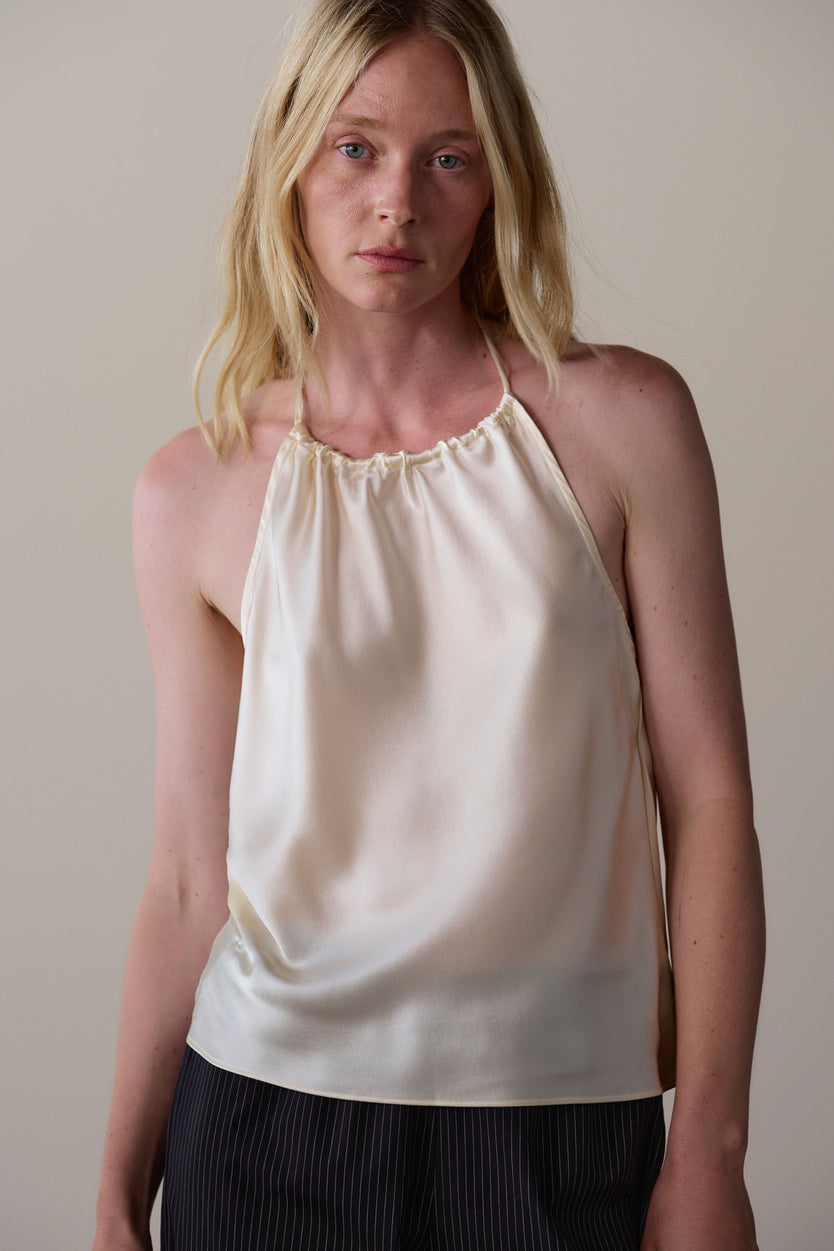 The Silk Halter Top