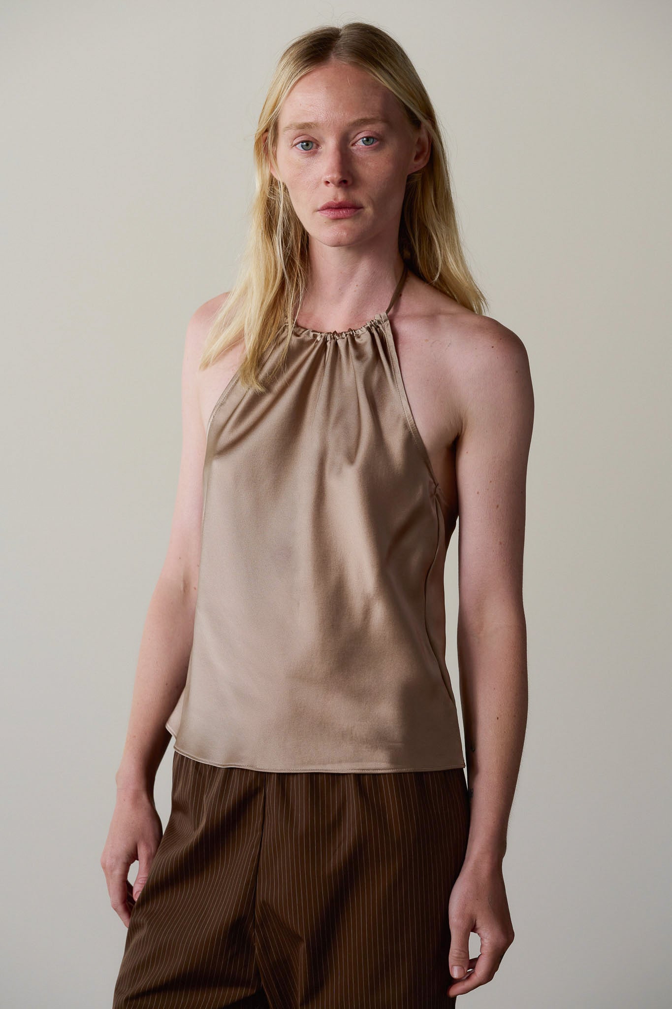 The Silk Halter Top