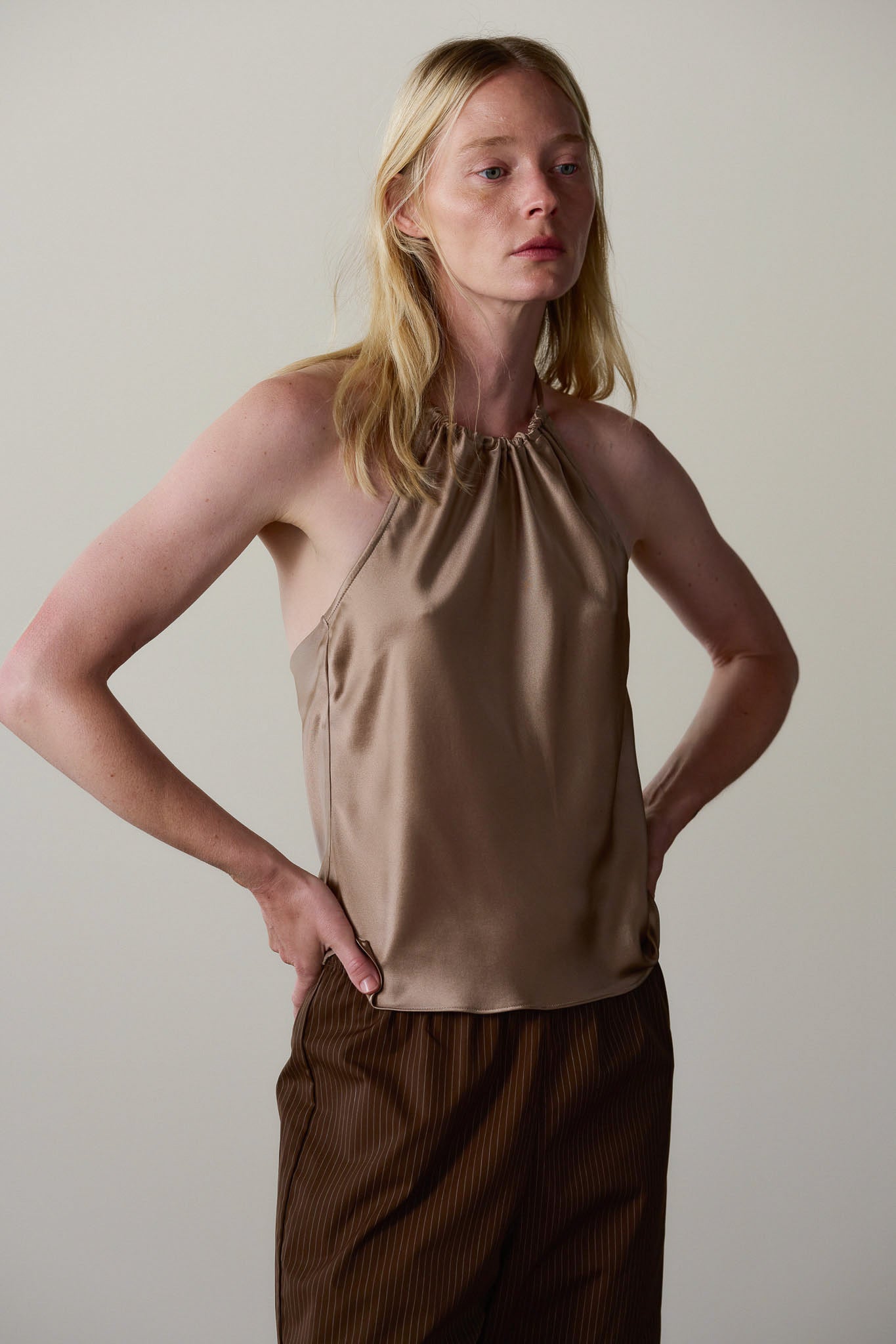 The Silk Halter Top