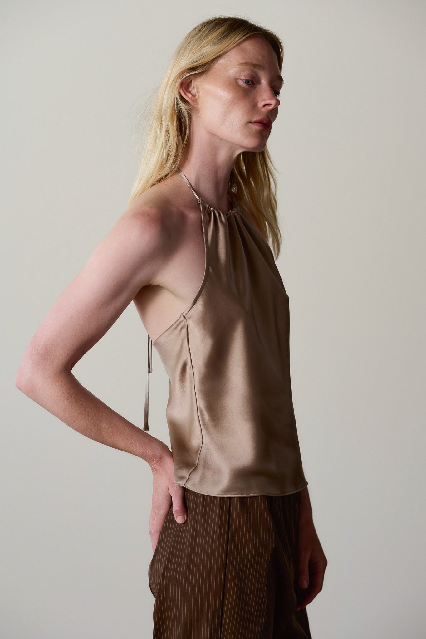 The Silk Halter Top