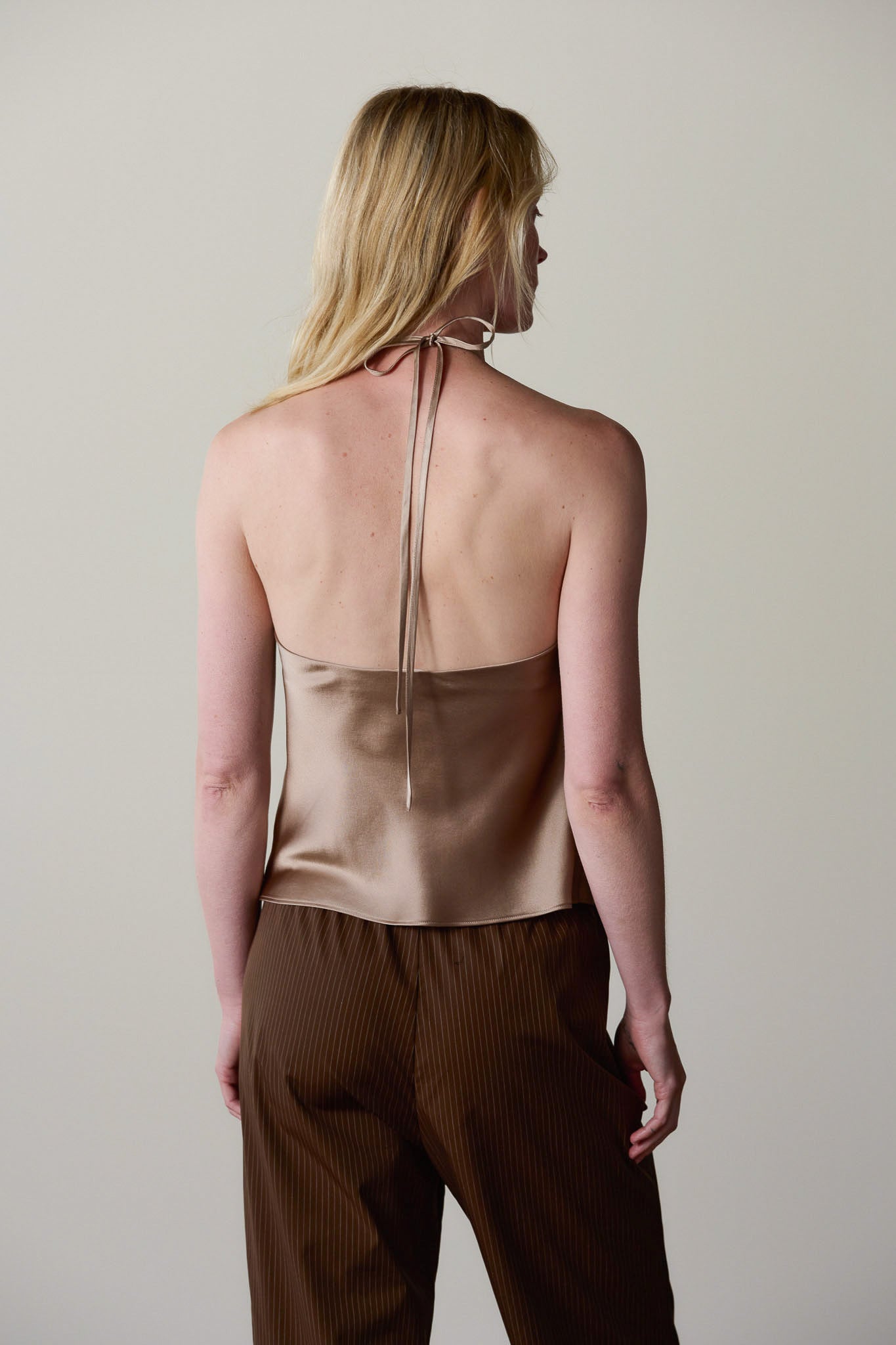 The Silk Halter Top