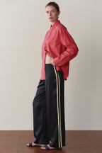 The Silk Stripe Simple Pant