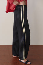 The Silk Stripe Simple Pant