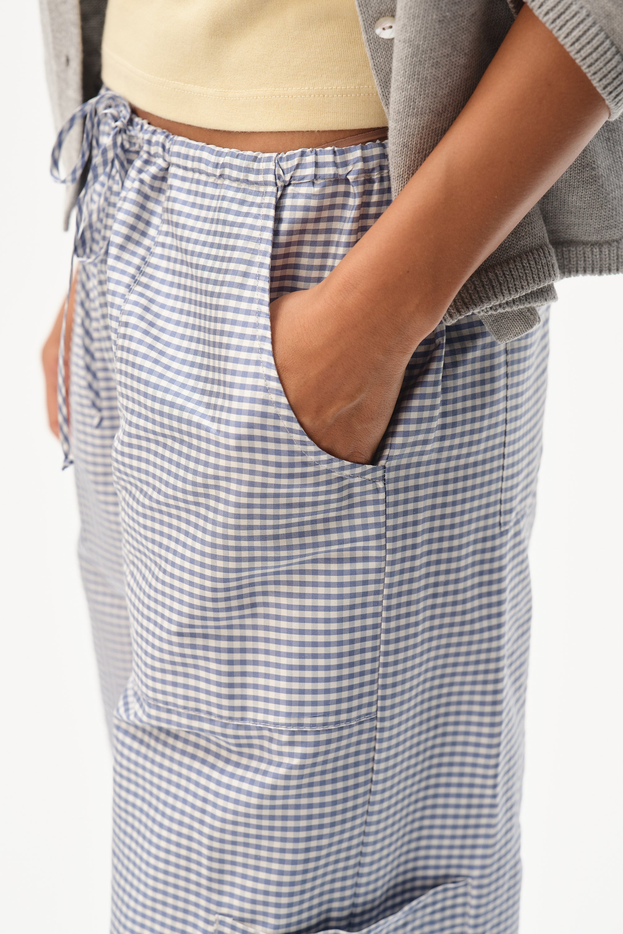 The Taffeta Drawstring Cargo Pant