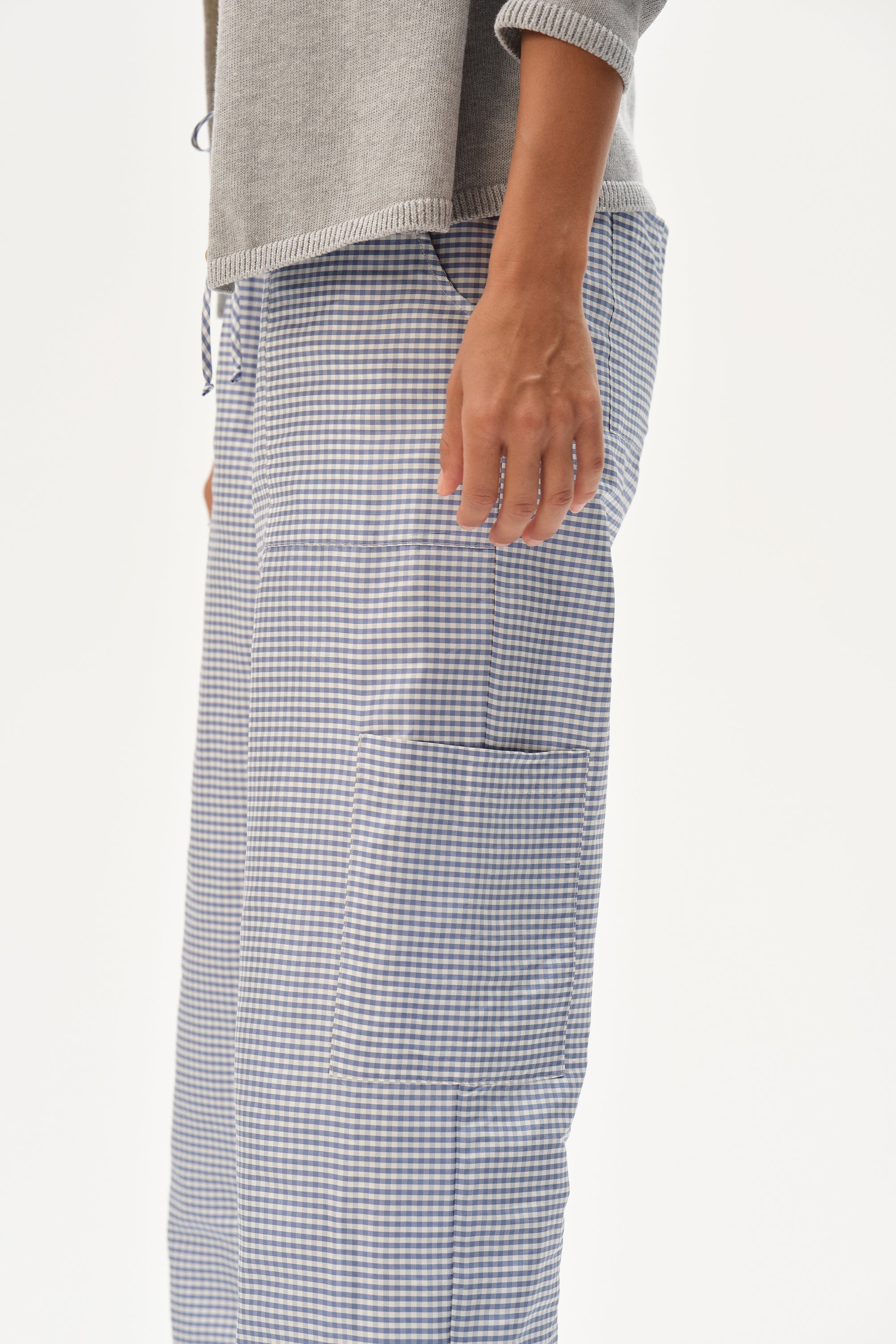 The Taffeta Drawstring Cargo Pant