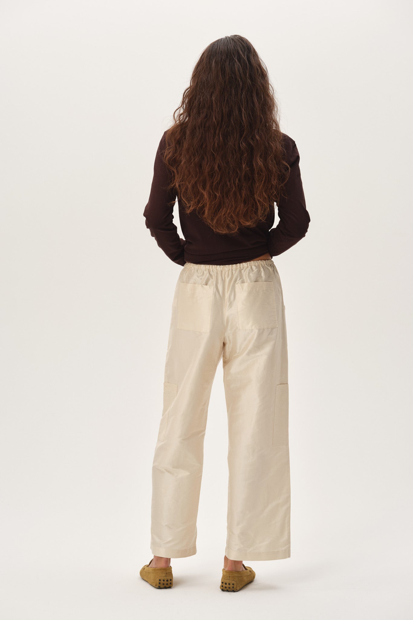 The Silk Taffeta Cargo Pant