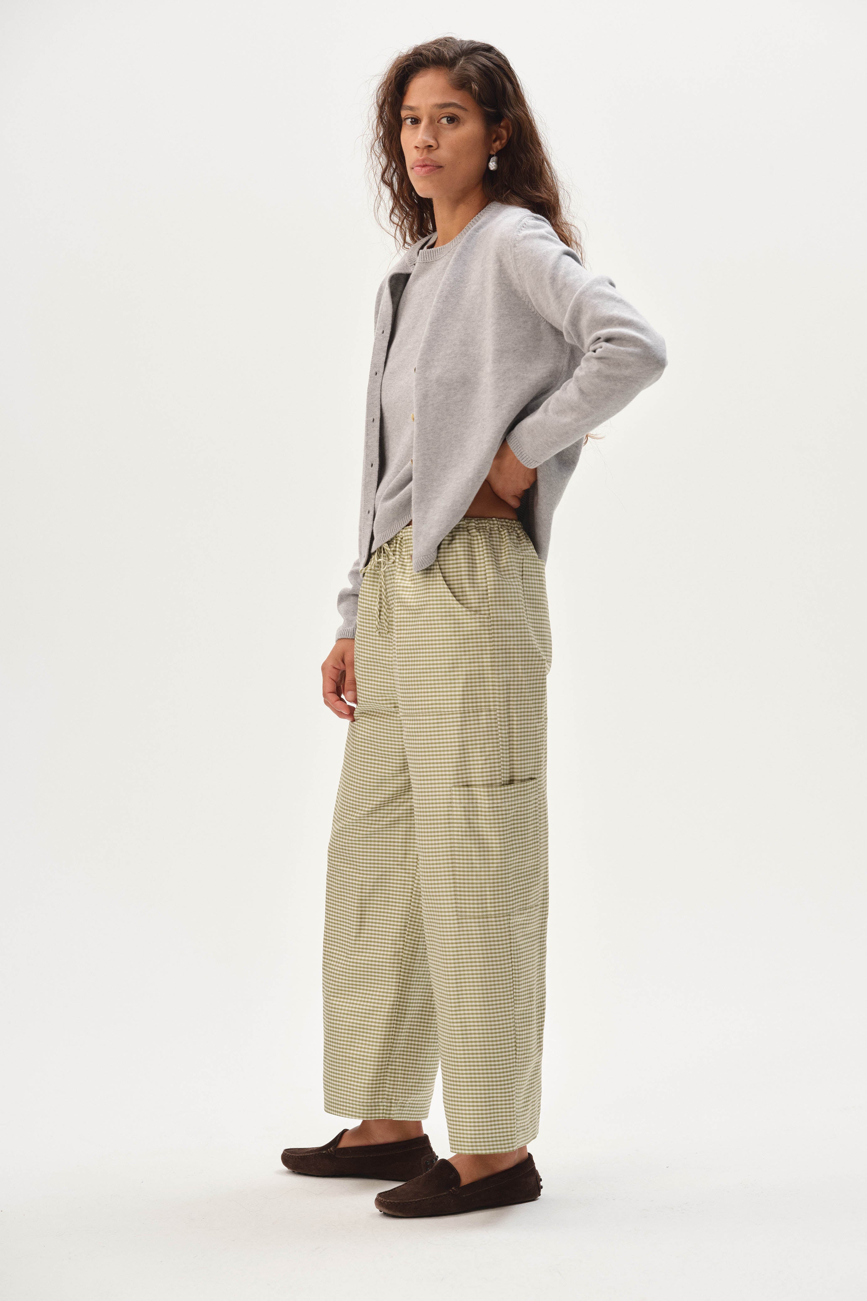 The Taffeta Drawstring Cargo Pant
