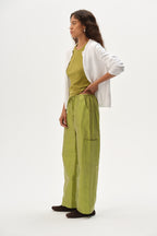 The Silk Taffeta Cargo Pant