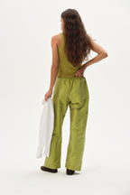 The Silk Taffeta Cargo Pant