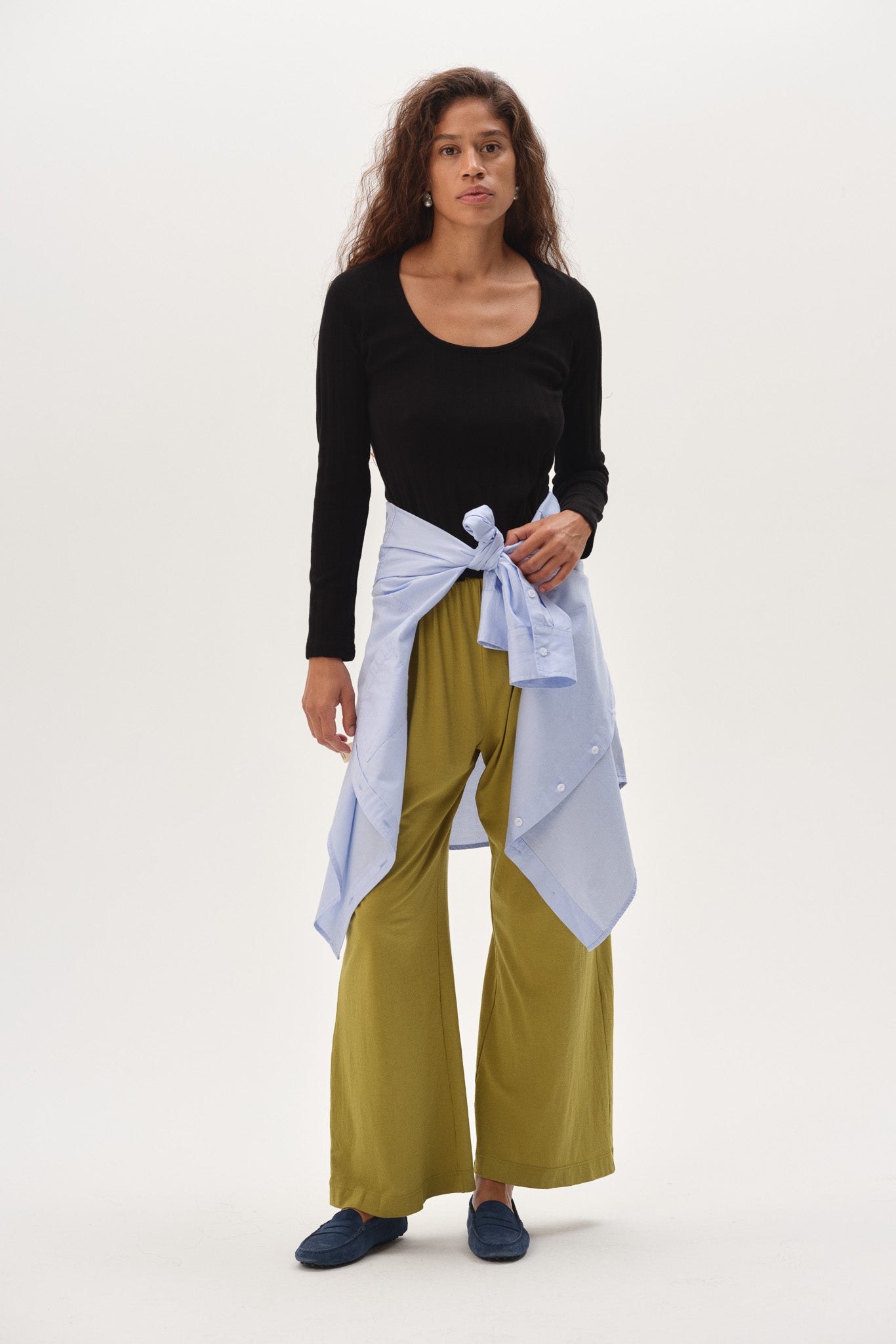 The Varied Rib Long Sleeve Scoop Shirt