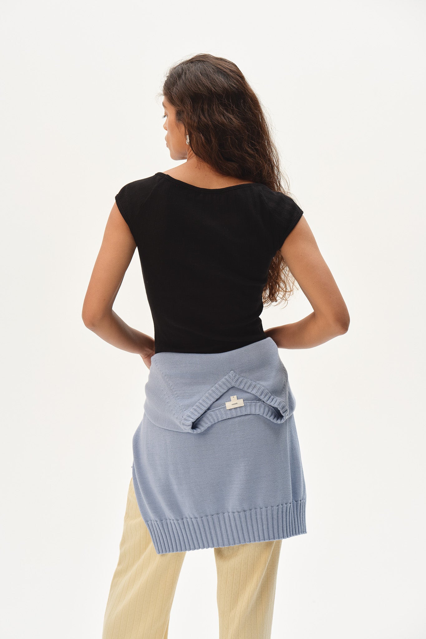 The Varied Rib Wide Neck Tee
