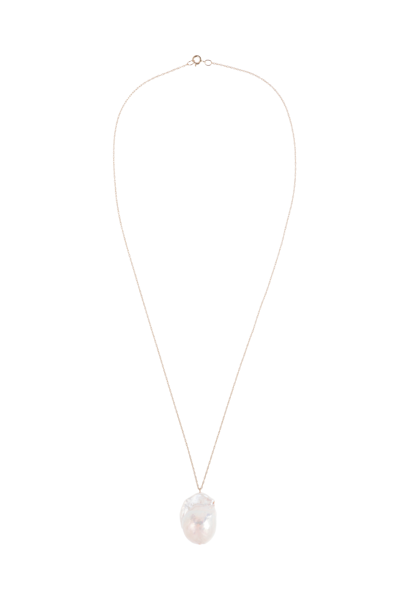 The June 16" White Pearl Necklace