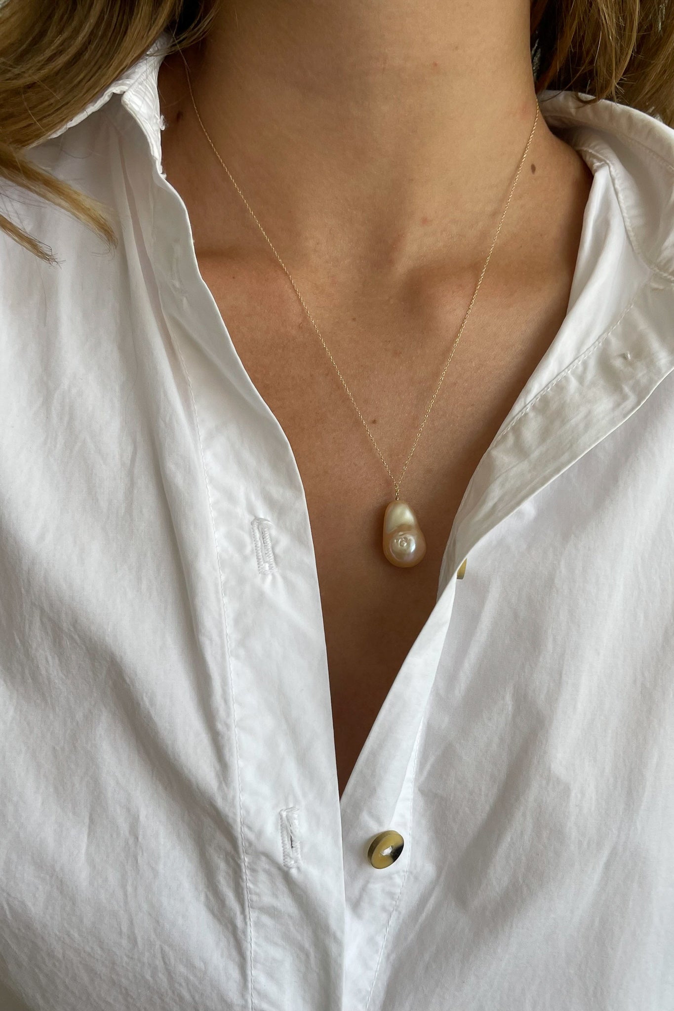 The June 20" Pink Pearl Necklace