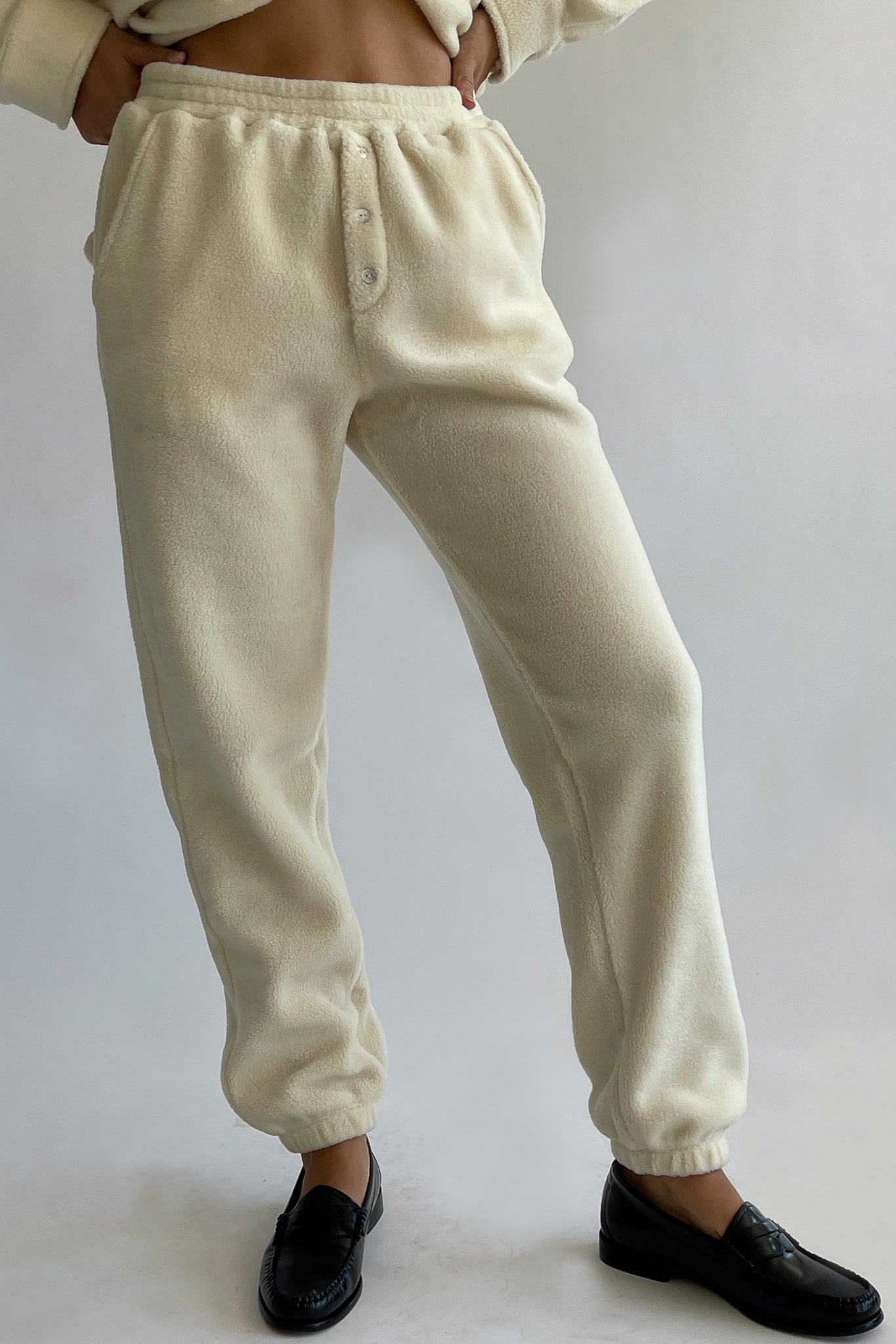 Polar fleece joggers womens sale