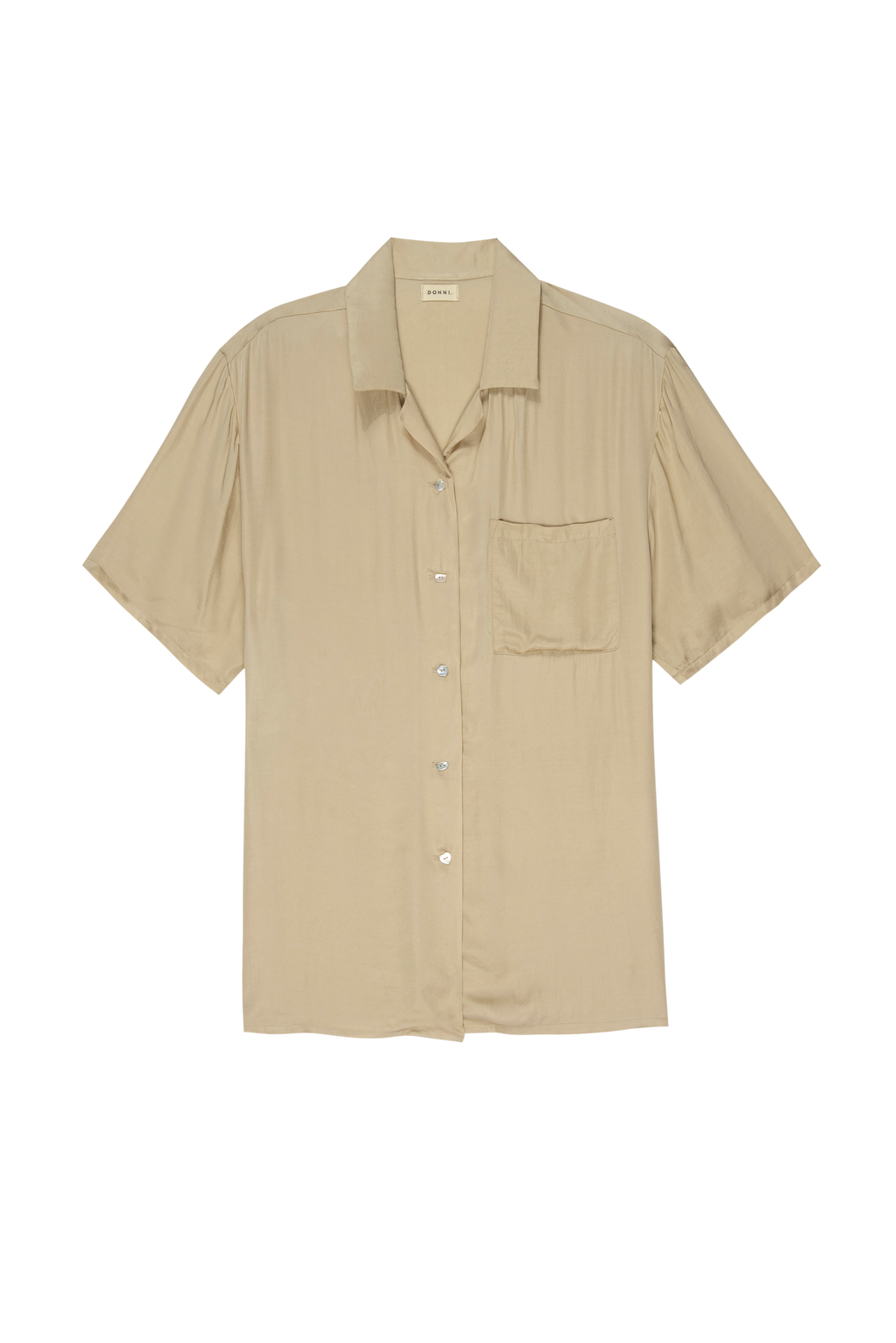 DONNI. Silky Short Sleeve Creme SLKYSS-S22SCRE - Free Shipping at