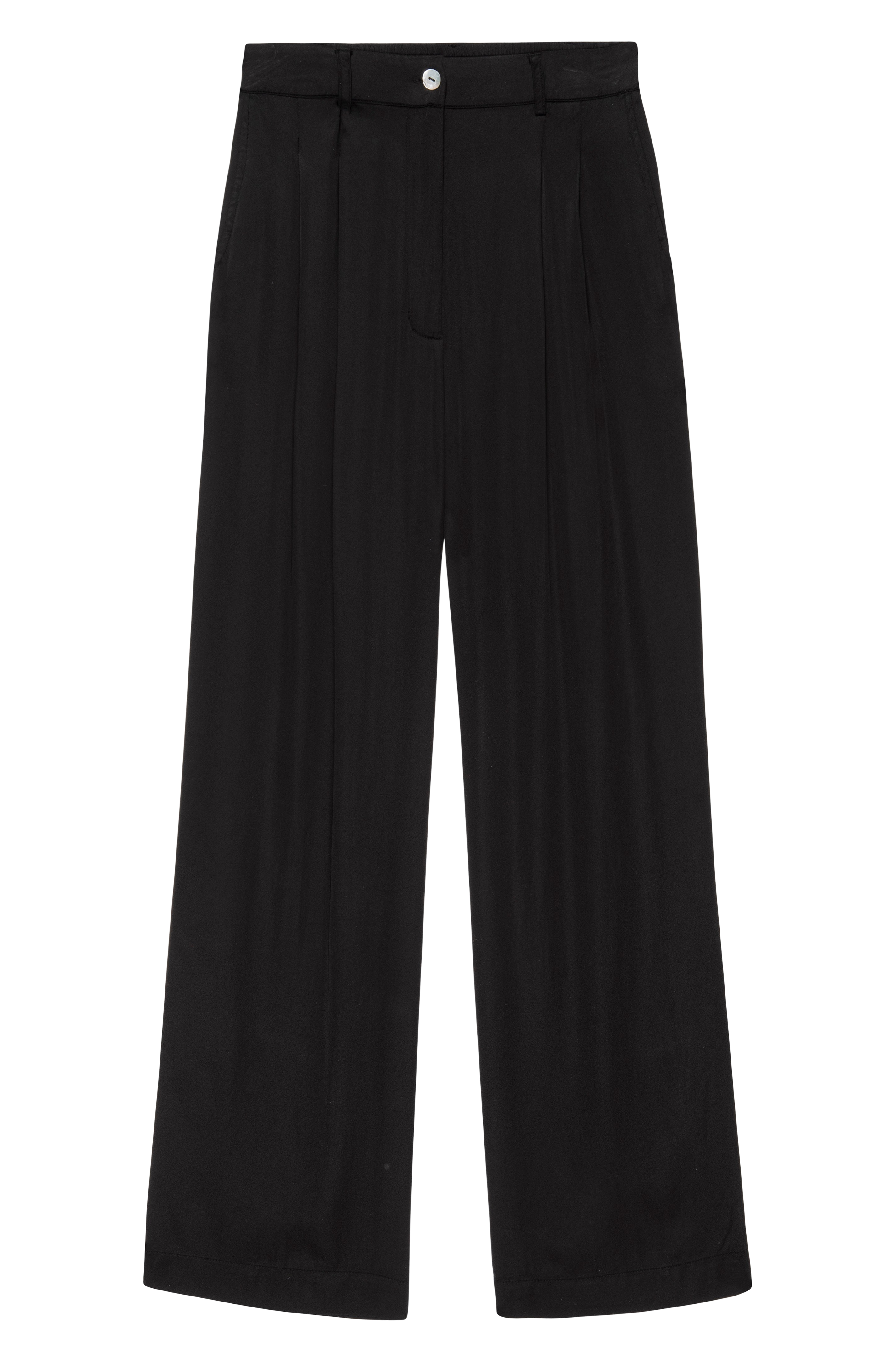 Black Pleated Trousers by Helmut Lang on Sale